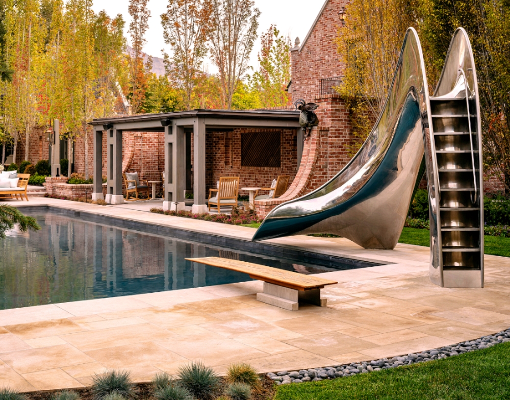 Luxury Stainless Steel Water Slide
